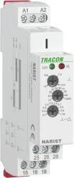 TRACON Csillag-delta időrelé, AC/DC12-240V, t1: 0, 1s-10min t2: 0, 1s-1s 16A/AC1, 250VAC/24VDC (NARIST) (NARIST)