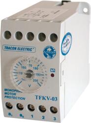 TRACON Védőrelé, feszültségcsökkenési 1 fázisú rendszerhez, 230V AC, 140-200V/240V AC, 5A/250V AC (TFKV-03) (03)