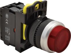 Tracon Világító nyomókapcsoló, kiálló, piros, 1×NC, 5A/230V AC-15, IP42, LED 230V AC/DC (NYK3-HLR) (NYK3-HLR)