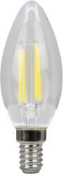 TRACON COG LED gyertya fényforrás, átlátszó, 230 VAC, E14, 4W, 470 lm, C35, 4000K, EEI=E (FILC354NW) (FILC354NW)