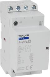 Tracon Installációs kontaktor, 230V AC, 50Hz, 2 Mod, 2xNO+2xNC, AC1/AC7a, 25A (SHK4-25V22) (SHK4-25V22)