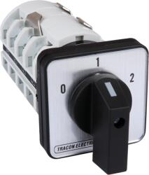 TRACON Dahlander motorkapcsoló, 400V, 50Hz, 63A, 18, 5kW, 64x64mm (TKM-63/D) (TKM-63/D)