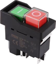 TRACON Relés biztonsági kapcsoló, bepattintható, fekete kerettel, 5PIN, 230 VAC, 12A/AC3, IP54, 6, 3x0, 8 (SSTM-035) (035)