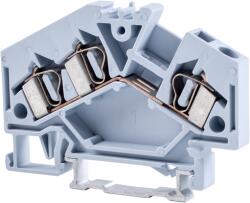 Tracon Fázisvezető ipari sorozatkapocs, rugós, sínre, szürke, 800V 32A 0.08-4 mm2 3P (TSKC4/3D) (TSKC4/3D)