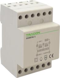 TRACON Biztonsági (csengő) transzformátor, 230V/12-12-24V AC, Psmax. : 30VA, Is: 1, 25A (EVOBT30/1) (EVOBT30/1)