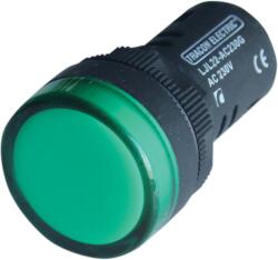 Tracon LED-es jelzőlámpa, zöld, 24V AC/DC, d=22mm (LJL22-GC) (LJL22-GC)