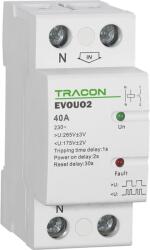 TRACON Aut. visszakapcsoló fesz. növekedési/csökkenési relé, AC230V, 2P, 40AU>: 265V, U (EVOUO2)