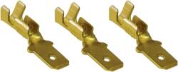 Tracon Szigeteletlen rátolható csatlakozó csap, sárgaréz, 4, 8×0, 5mm, 0, 5-1mm2 (CS5) (CS5)