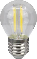 TRACON COG LED gömb fényforrás, átlátszó, 230 VAC, E27, 4W, 470 lm, G45, 2700K, EEI=E (FILG454WW) (FILG454WW)