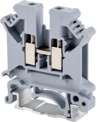Tracon Fázisvezető ipari sorozatkapocs, csavaros, sínre, szürke, 0, 2-4mm2, 800VAC, 41A (TSKA4) (TSKA4)