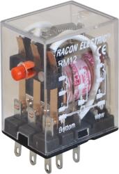 TRACON Miniatűr relé, 110V AC / 3xCO, (3A, 230V AC / 28V DC) (RM12-110AC) (RM12-110AC)