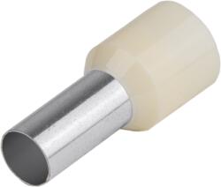 Tracon Szigetelt (PA6.6) érvéghüvely, ónozott elektrolitréz, vaj, 10mm2, L=21, 5mm (E124) (E124)