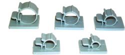 Tracon Kábel- és csőrögzítő, nyitható, öntapadós, világosszürke, d=7-8mm, PA6.6 (TKCR-0708) (0708)