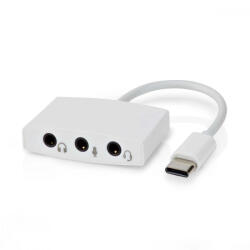 Nedis USB-C jack átalakító - 3x 3.5mm jack (CCGB65900WT01)