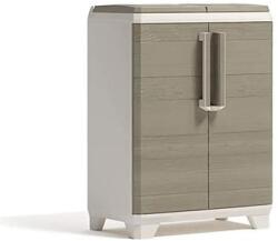 Curver Szelektív hulladékgyűjtő szekrény, műanyag, KETER Split Premium Wood , világos/bézs (248103) - kellekanyagonline