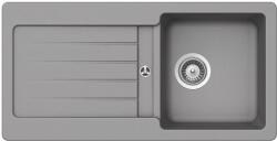 SCHOCK Typos D-100S konyhai mosogatótálca Cristalite Croma 860 x 435 mm, gránit kompozit, megfordítható, hagyományos beépítés, szürke, beépíthető (6426282104764)