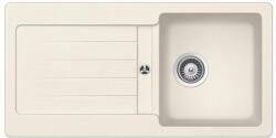 SCHOCK Typos D-100S konyhai mosogatótálca 860 x 435 mm, gránit kompozit, megfordítható, hagyományos beépítés, vanilla, beépíthető (6426980542011)