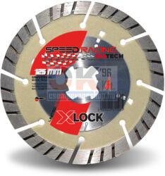 Diatech gyémánttárcsa SPEED TURBO 125x22, 2 mm / Xlock (sl125xl) (sl125xl)
