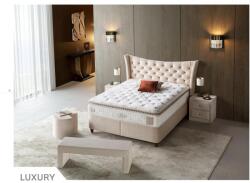 ABC Bedding Luxury kárpitozott ágyneműtartós ágy matraccal 180x200