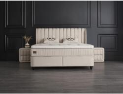 ABC Bedding Cruz kárpitozott ágyneműtartós ágy - drapp - 140x200