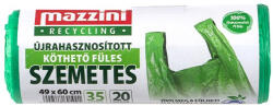 Mazzini Szemeteszsák MAZZINI 35L újrahasznosított köthető füles 20 darabos (104036) - papir-bolt