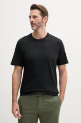 Calvin Klein Jeans pamut póló fekete, férfi, sima, LV040HM265 - fekete XL
