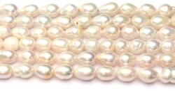  Perle de Cultura Albe Baroc 9-14 x 8-11 mm - Piatra Elegantei Divine - Margele Bijuterii