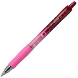 Pilot Zseléstoll rózsaszín test 0, 32 mm nyomógombos kék írásszín Pilot G-2 Pink Bubble (BLG27TRB-PG-L)