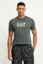 EA7 Emporio Armani pamut póló szürke, férfi, nyomott mintás, AF10375.7M000224 - zöld XL
