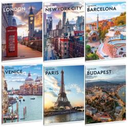 Ars Una Cityscape A/4 extra kapcsos füzet-sima (53804822) - hunrods