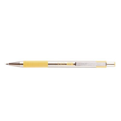 Zebra Golyóstoll 0, 7mm, pasztell sárga test, Zebra F-301, írásszín kék (89075) - toptoner
