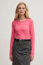 Benetton pamut hosszúujjú lila, 3GA2E16G0 - rózsaszín M - answear - 6 290 Ft