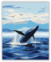  Felszínre Törő Bálna - számfestő készlet