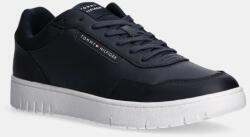 Tommy Hilfiger sportcipő TH BASKET CORE LTH PINPERF sötétkék, FM0FM05466 - sötétkék Férfi 42