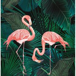 MARBURG Fototapet verde cu flamingo Smart Art