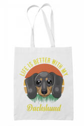  Life is better with my Dachsund - Vászontáska (531915)