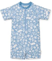Little Dutch Costum de baie intreg cu maneca scurta - protectie UV 50+ - Sea Life Ocean Blue - Little Dutch