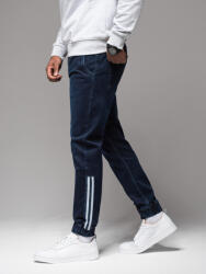Ombre Clothing Мъжки дънкови спортни панталони с кант - тъмно сини V4 OM-PADJ-0156 Ombre Clothing Ombre Clothing | Sin | МЪЖЕ | 30/32