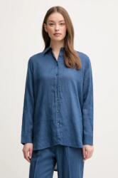 Benetton len ing galléros, zöld, regular - sötétkék S