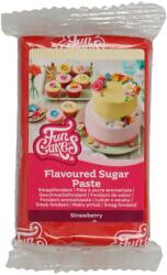 FunCakes Fondant roșu rulat cu căpșuni (fondant colorat) 250 g