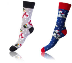 Bellinda CRAZY SOCKS 2x - Забавни чорапи 2 чифта - сив - син Bellinda | Siv | МЪЖЕ | 35-38