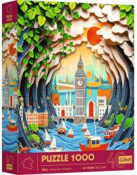 Trefl - Puzzle 3D efekt Paper Art London - 1 000 piese