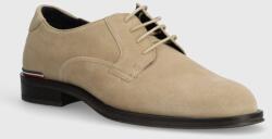 Tommy Hilfiger velúr félcipő CORE RWB SUEDE SHOE sötétkék, férfi, FM0FM04868 - bézs Férfi 44