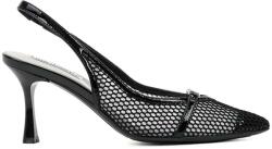 Karl Lagerfeld Pantofi Signia Trim Slingback KL32704A n0x-black net textile