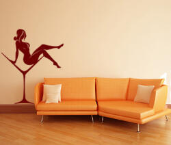 4 Decor Sticker Doamna in pahar - beestick-deco - 120,00 RON