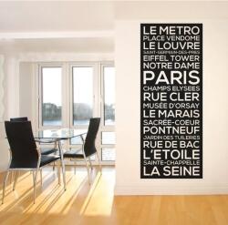 4 Decor Sticker Actractii turistice din Paris - beestick-deco - 40,99 RON