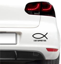 4 Decor Sticker auto - I Just Support Fish