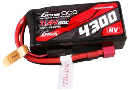 Gens ace G-Tech 4300mAh 3S1P 11.4V 60C Lipo akkumulátor T-plug csatlakozóval (GEA433S60DGT)
