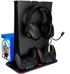 CANYON CND-CSPS5B PS5 fekete multifunkcionális hűtő állvány (CND-CSPS5B)