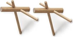 Normann Copenhagen Cuier Sticks Normann lemn de stejar 2 buc (380505) Agatator cuier